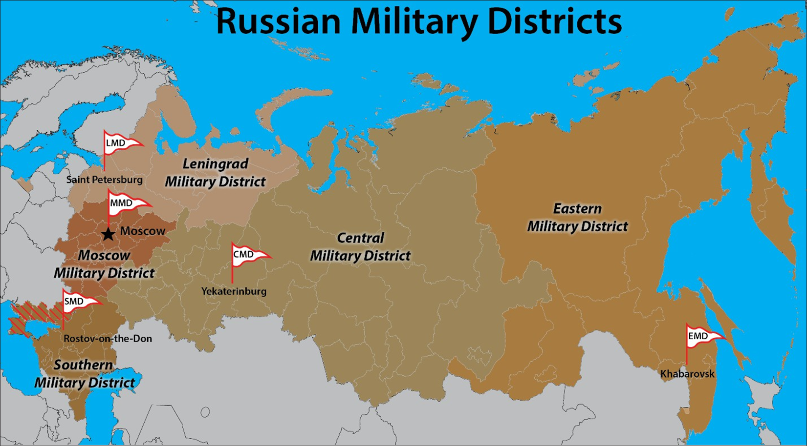 Russian military districts Russian military districts